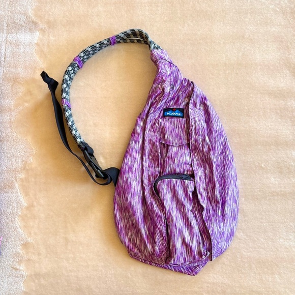 Kavu Handbags - Purple & Gray KAVU Sling Bag with Adjustable Strap